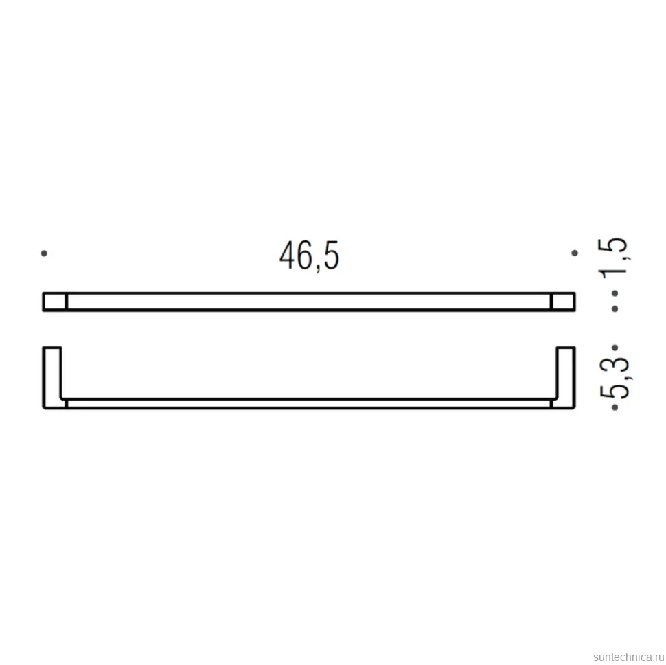 Держатель для полотенец Colombo Design MiniQ B5010.OM матовое золото