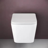 Комплект Унитаз подвесной Ceramicanova Metric CN3007 безободковый, с микролифтом + Инсталляция Envision CN1001M + Кнопка Round, матовый хром