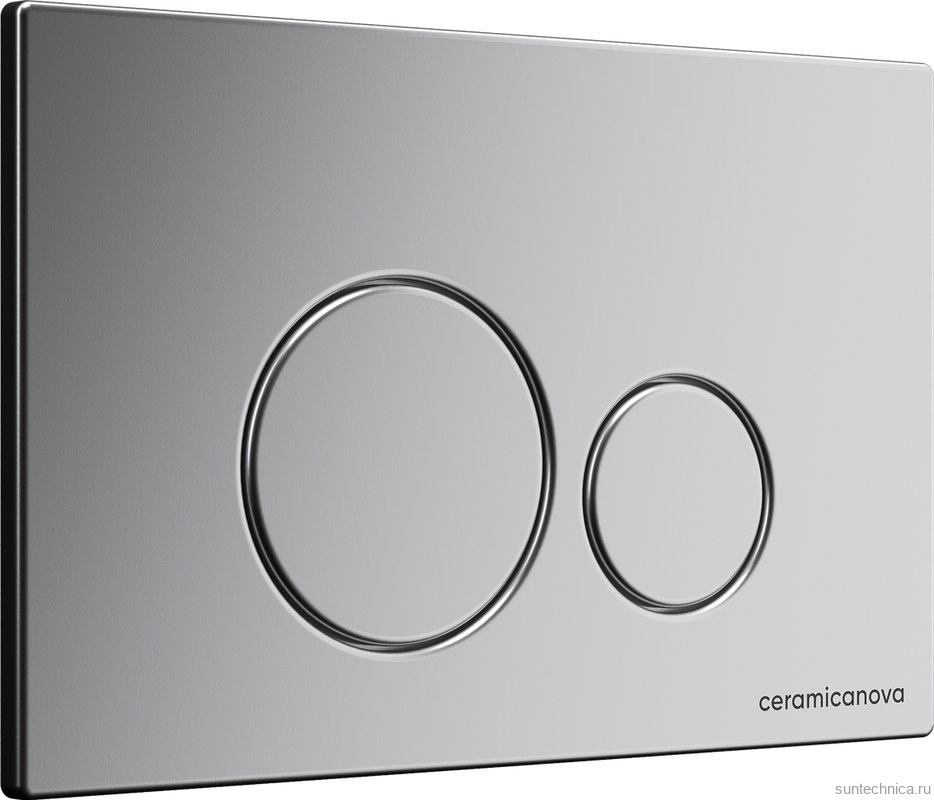 Комплект Унитаз подвесной Ceramicanova Metric CN3007 безободковый, с микролифтом + Инсталляция Envision CN1001M + Кнопка Round, матовый хром