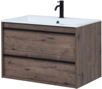 Мебель для ванной комнаты Aquanet Lino 80 дуб веллингтон