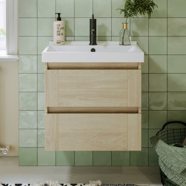 Тумба с раковиной Aqwella Astrid 60 дуб давос