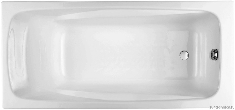 Чугунная ванна Jacob Delafon Repos E2130-00 160x75 см, пристенная, белая