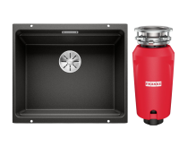 Комплект Мойка Blanco Etagon 500-U 525887 черная + Измельчитель Franke