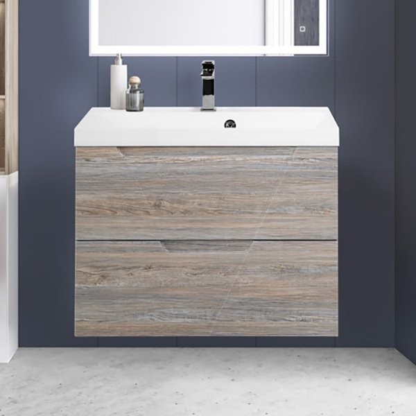 Тумба с раковиной BelBagno Vittoria 70 подвесная, pino