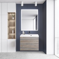 Тумба с раковиной BelBagno Vittoria 70 подвесная, pino