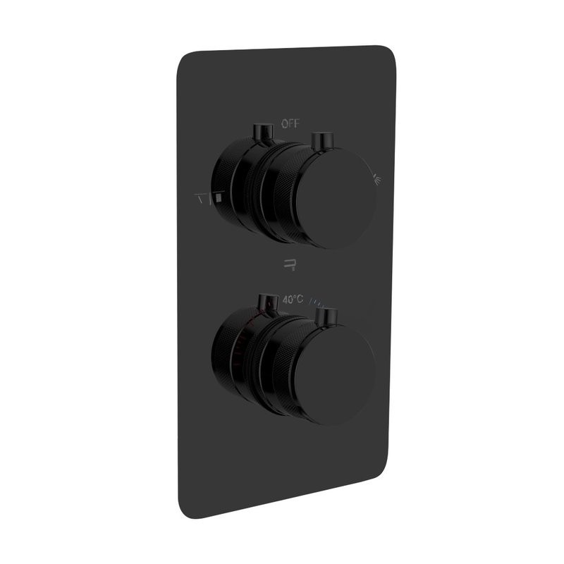 Термостатический смеситель встраиваемый Boheme Cell 134-3-SGM С ВНУТРЕННЕЙ ЧАСТЬЮ, глянцевый антрацит