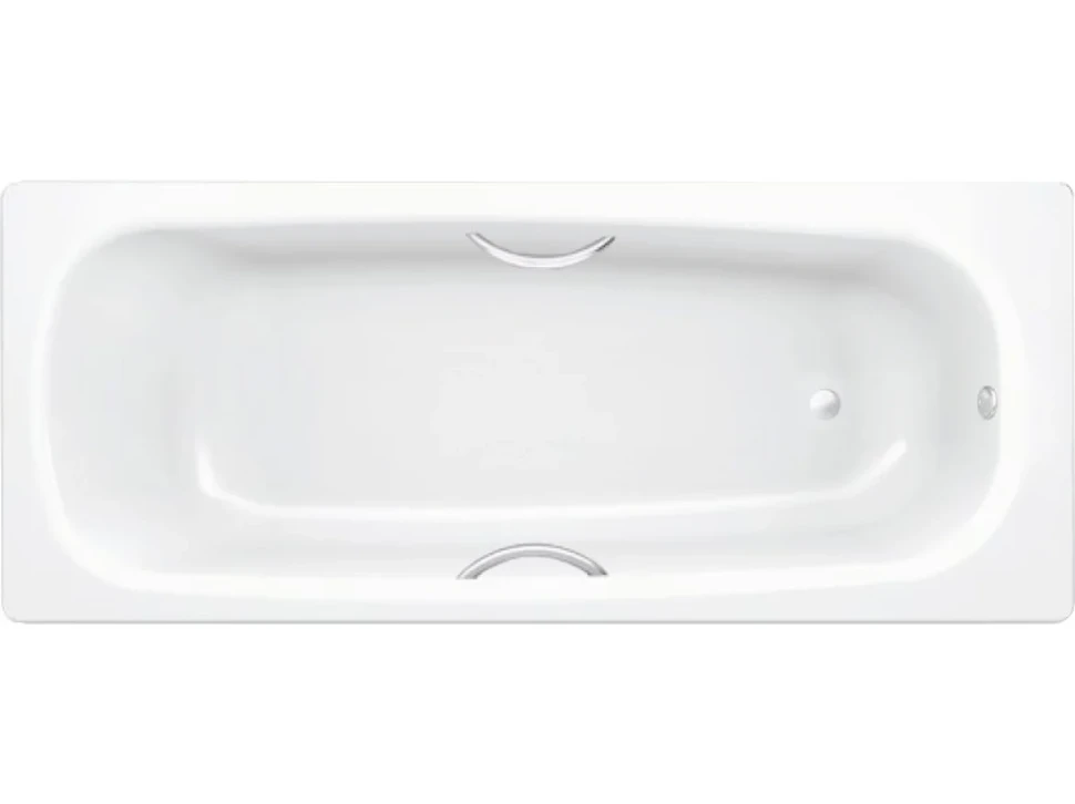 Стальная ванна BLB Universal B75HTH001 handles 170x75 см, встраиваемая, на ножках APMSTDBL1, с ручками, с шумоизоляцией