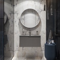 Мебель для ванной комнаты STWORKI Вестфолл 70 серая матовая