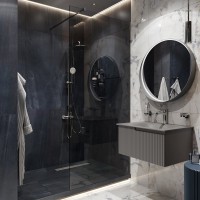 Мебель для ванной комнаты STWORKI Вестфолл 70 серая матовая