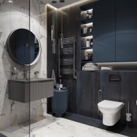 Мебель для ванной комнаты STWORKI Вестфолл 70 серая матовая