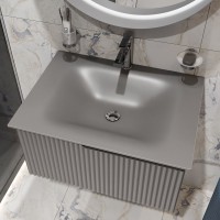 Мебель для ванной комнаты STWORKI Вестфолл 70 серая матовая