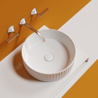 Накладная раковина Ceramicanova Element CN6057 белая глянцевая