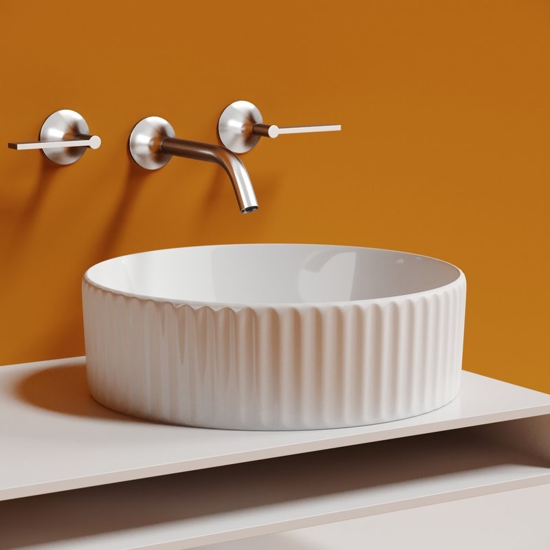 Накладная раковина Ceramicanova Element CN6057 белая глянцевая