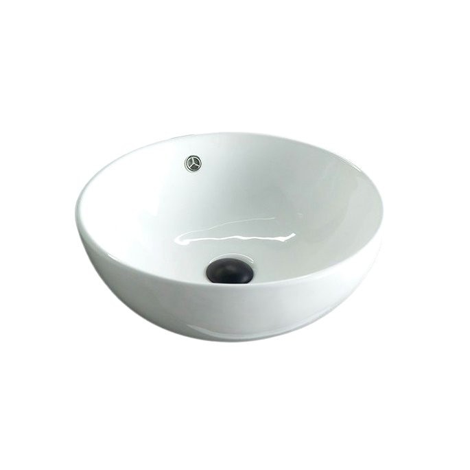 Накладная раковина GID Esfera N9003a 43 глянцевая белая, круглая, фаянс