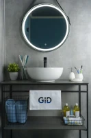 Накладная раковина GID Esfera N9003a 43 глянцевая белая, круглая, фаянс