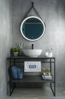 Накладная раковина GID Esfera N9003a 43 глянцевая белая, круглая, фаянс