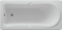 Акриловая ванна AQUATEK Леда LED170-0000034 170x80 см, правая, пристенная, белая, с каркасом, с экраном, со сливом-переливом, слив слева