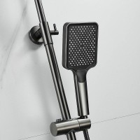 Душевая стойка Shevanik S9936T оружейная сталь