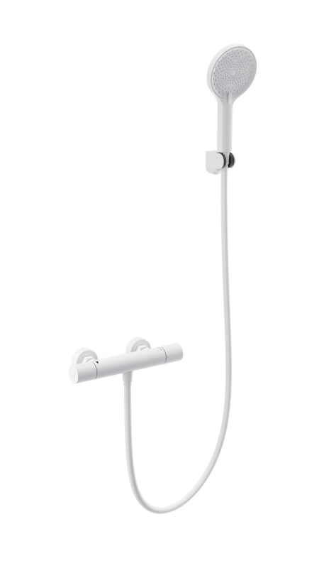Термостатический смеситель Wonzon & Woghand WW-B3013-A-MW для душа, матовый белый