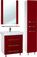 Тумба с раковиной Bellezza Рокко 70 напольная, красная