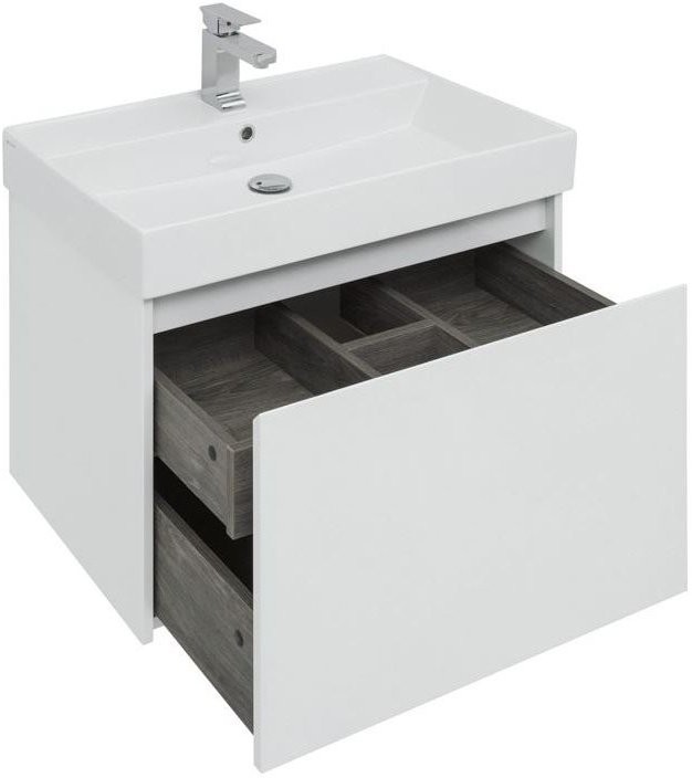 Тумба с раковиной Aquanet Nova Lite 75 1 ящик