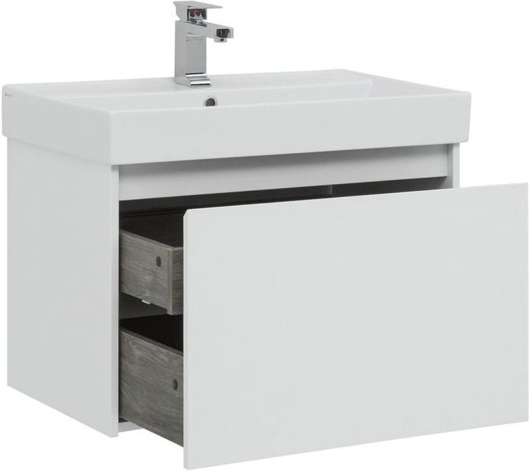 Тумба с раковиной Aquanet Nova Lite 75 1 ящик
