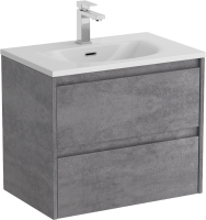 Тумба с раковиной BelBagno Kraft 39 70 cemento grigio, раковина BB-8099-3-70