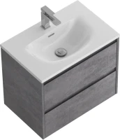 Тумба с раковиной BelBagno Kraft 39 70 cemento grigio, раковина BB-8099-3-70
