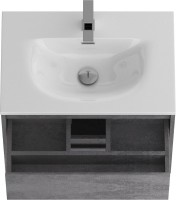 Тумба с раковиной BelBagno Kraft 39 70 cemento grigio, раковина BB-8099-3-70