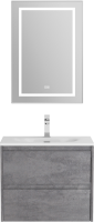 Тумба с раковиной BelBagno Kraft 39 70 cemento grigio, раковина BB-8099-3-70