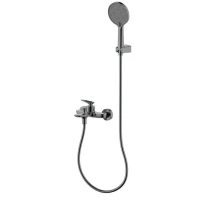 Смеситель для ванны с душевым гарнитуром, метал Gun metal, AQUAme Como AQM6512GM Смеситель для ванны с душевым гарнитуром, метал Gun metal, AQUAme Como AQM6512GM