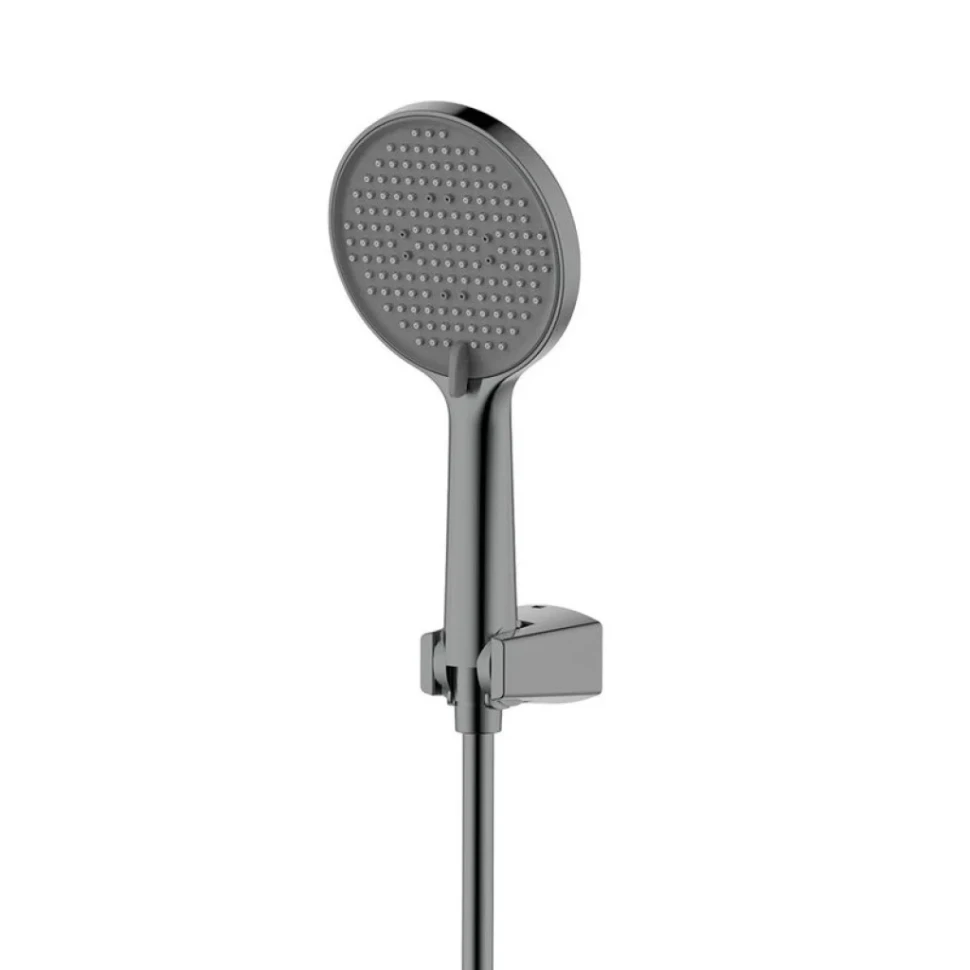 Смеситель для ванны с душевым гарнитуром, метал Gun metal, AQUAme Como AQM6512GM