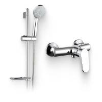 Душевой комплект Смеситель для душа Bravat Eler F9191238CP-01 + Гарнитур D152CP-3-RUS хром