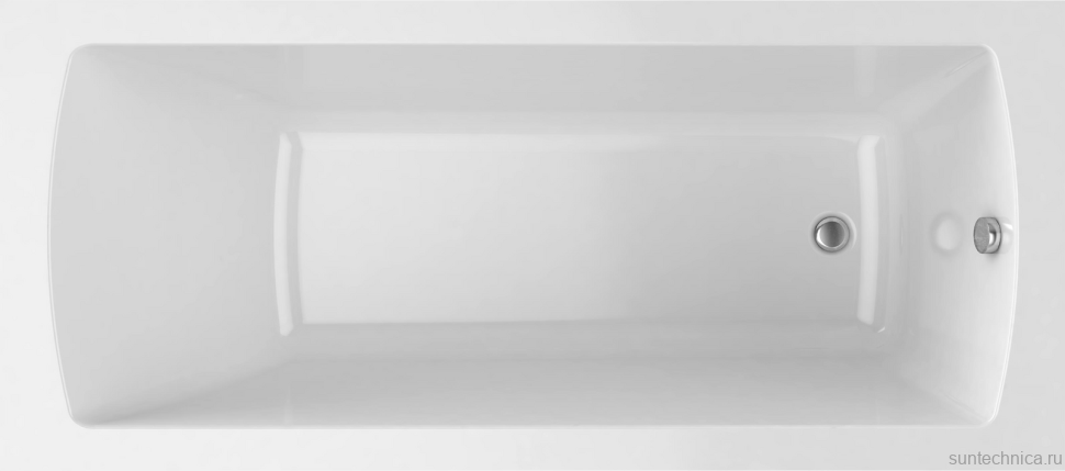 Акриловая ванна Alex Baitler Garda 180x80 см, встраиваемая, белая, с экраном