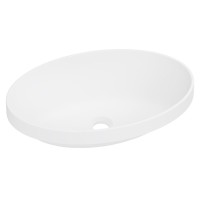 Накладная раковина Belux Джаз 61 матовая белая, овальная