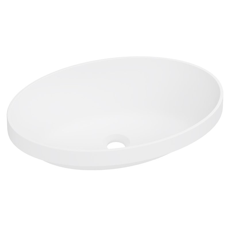 Накладная раковина Belux Джаз 61 матовая белая, овальная