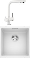 Комплект Мойка Blanco Subline 400-U белая + Смеситель Fontas Silgranit Fontas II 525141