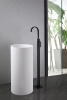 Напольный смеситель для раковины Abber Wasserfall AF8640B С ВНУТРЕННЕЙ ЧАСТЬЮ, матовый черный