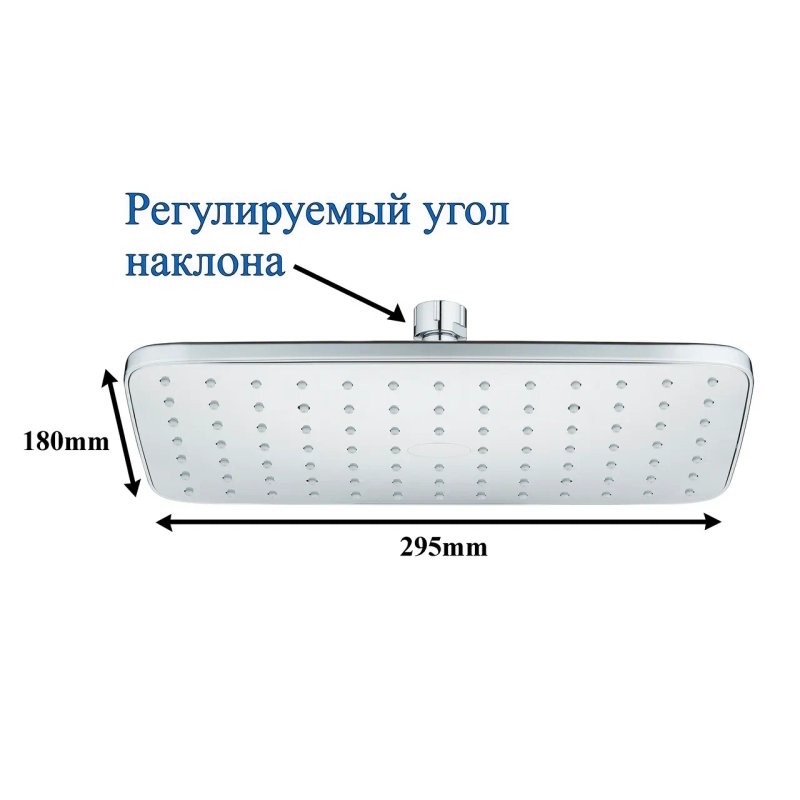 Душевая стойка BOND Cube B07-9400 с термостатом, хром
