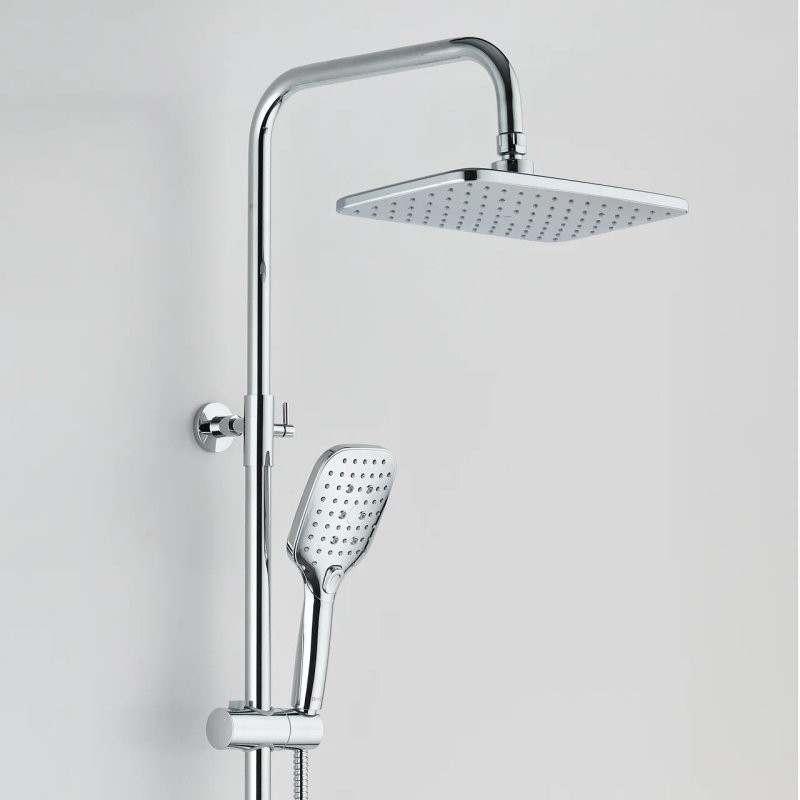 Душевая стойка BOND Cube B07-9400 с термостатом, хром