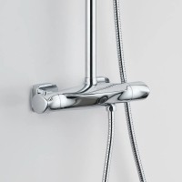 Душевая стойка BOND Cube B07-9400 с термостатом, хром