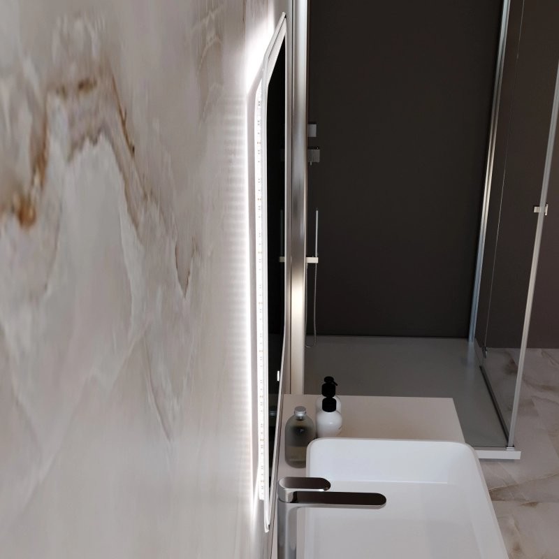 Зеркало Mixline Стив-Лайт 70 с подсветкой