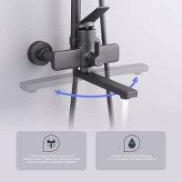 Душевая стойка Splenka S40 S40.24.07 серый