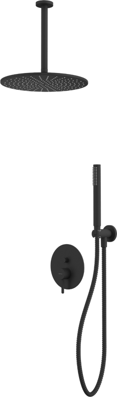 Душевой комплект WHITECROSS Y YSET12BL С ВНУТРЕННЕЙ ЧАСТЬЮ, черный матовый
