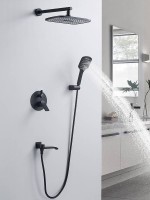 Душевая система встраиваемая Shevanik S4135H, черный