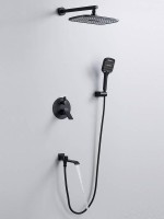 Душевая система встраиваемая Shevanik S4135H, черный