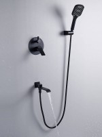 Душевая система встраиваемая Shevanik S4135H, черный