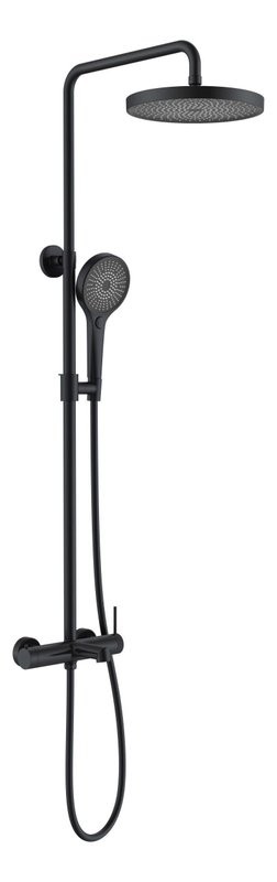 Душевая стойка Vincea Rim VSFS-2RM1MB с изливом, черный матовый