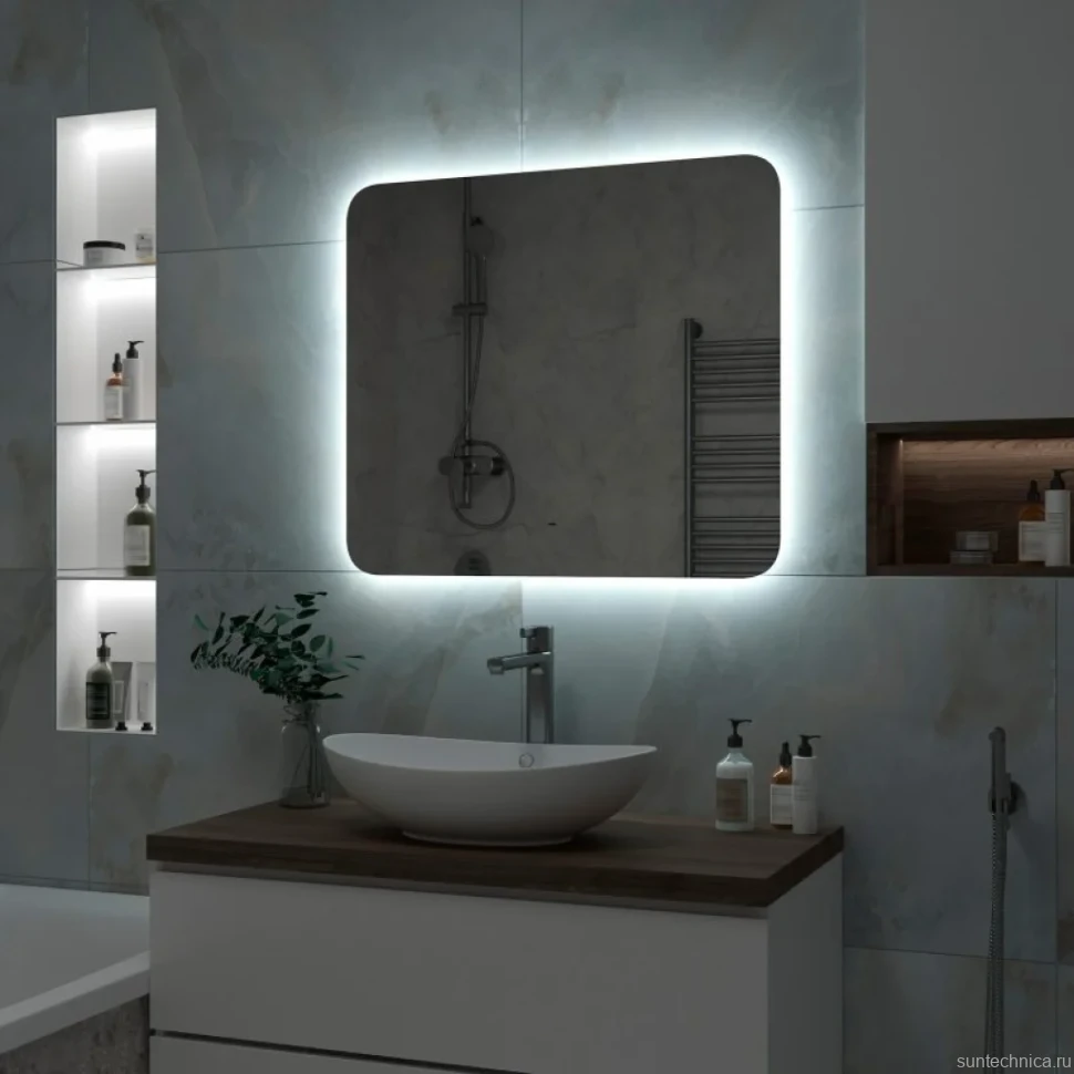 Зеркало Misty Адхил 80 LED, сенсорное