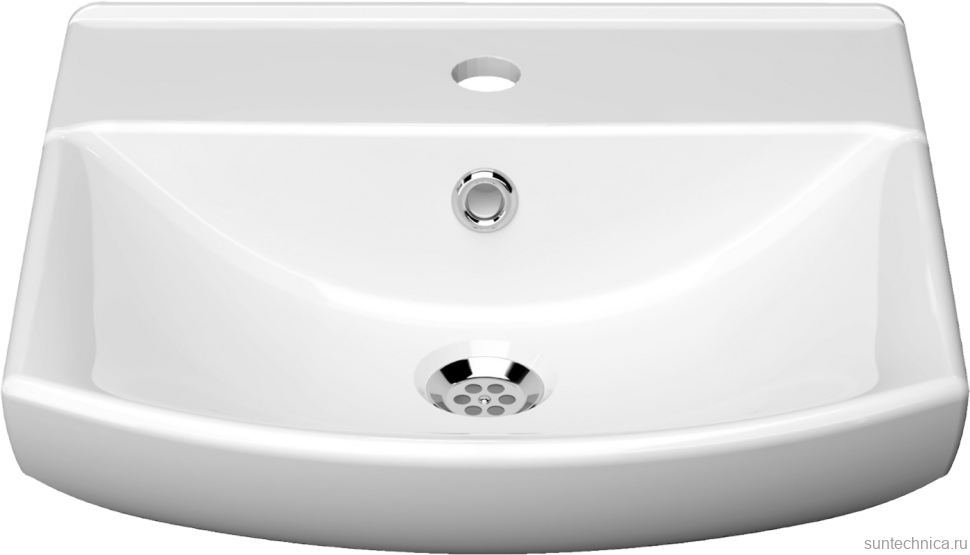 Тумба с раковиной Belux Клермонт Н 45-02 напольная, 2 ящика, белая